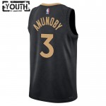 Maillot NBA Toronto Raptors OG Anunoby 3 Nike 2022-23 City Edition Noir Swingman - Enfant